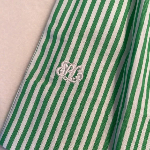 Ralph Lauren striped green dress !! 12 months like new ! - Picture 2 of 5